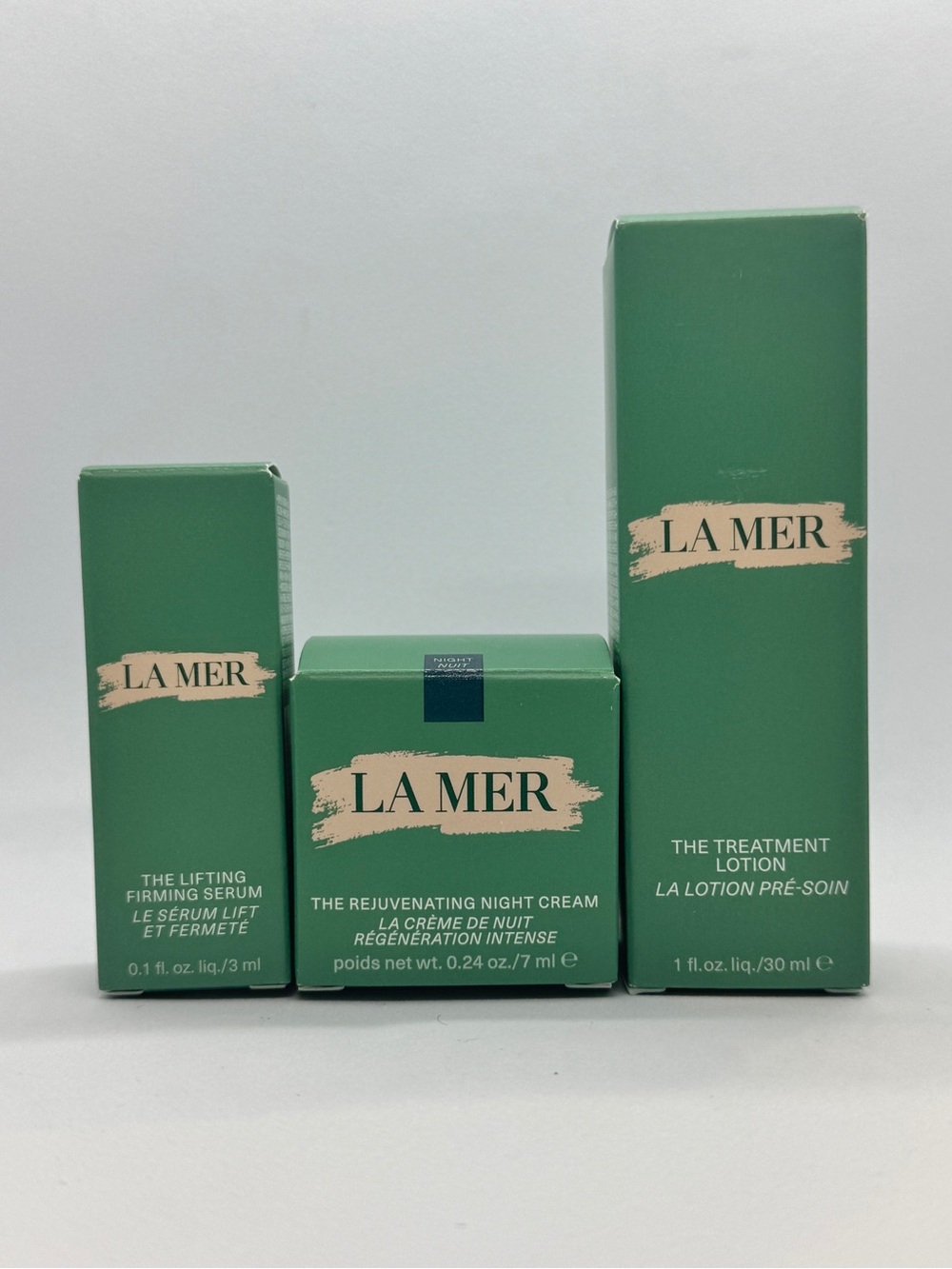 LA MER The Lifting Firming Serum, Night Cream, Treatment Lotion Set